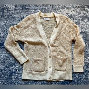 NAADAM cashmere Cream and Peach Women's Cardigan Like New